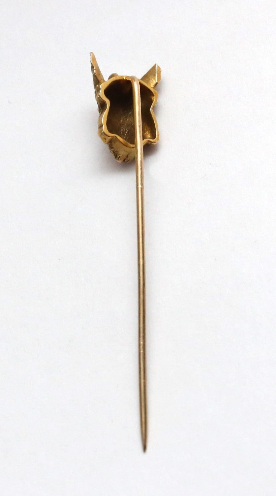 Antique 10k Yellow Gold Viking Stick Pin Circa 1910, 3.2g