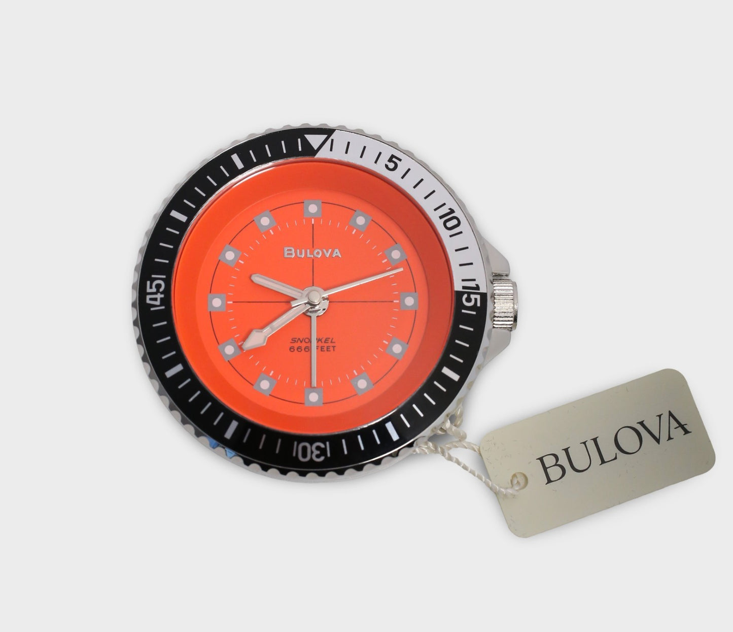 Bulova Snorkel Devil 60mm Travel Diver Alarm Clock