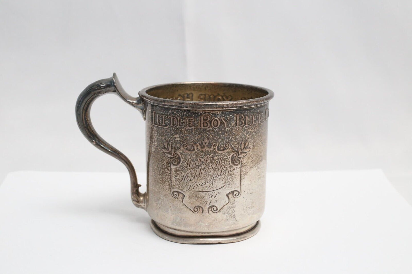 Antique Engraved Silver Cup Circa 1910s - 161.0g