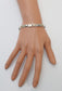 Solvar Silver & 14k Yellow Gold Heart Bracelet, 7.5 inches - 16.0g