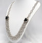 Judith Ripka Sterling Silver Layered Oval Link Toggle Necklace, 20 inches - 73.8g