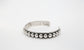 Sterling Silver Beaded Cuff Bracelet, 6.75 inches - 18.8g