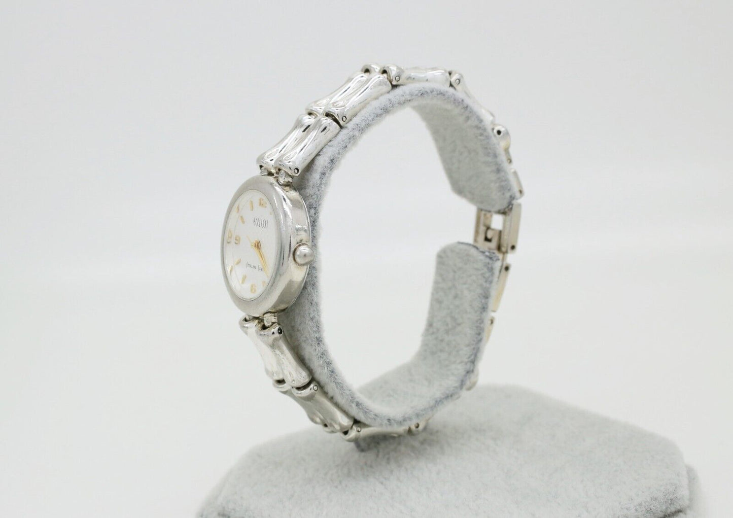 Ecclissi Sterling Silver Bamboo 24mm Ladies Quartz Watch