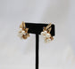 Vintage 14k Yellow Gold Pearl & Sapphire Earrings, 11.5g