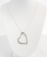 Birks Sterling Silver Large Heart Pendant Necklace, 17 inches - 9.9g