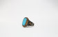 Vintage Sterling Silver Turquoise Ring, Size 11.5 - 15.5g