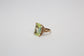 10k Yellow Gold Peridot Ring, Size 5.75 - 7.0g