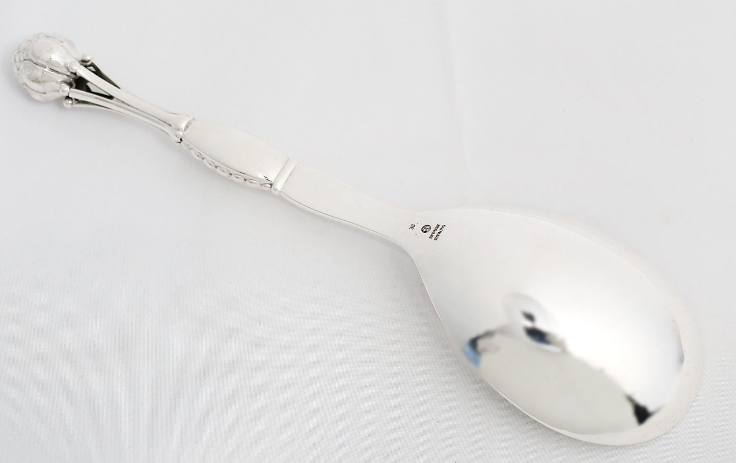 Georg Jensen Large Sterling Silver Salad Spoon, 9.5 inches - 112.5g
