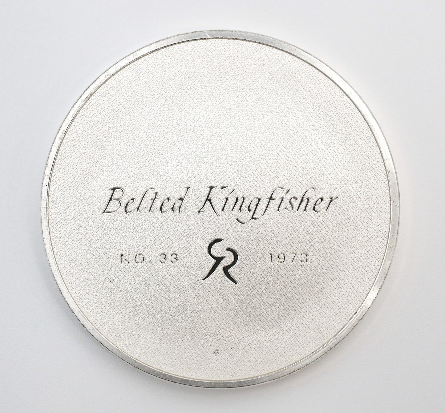 Sterling Silver 1973 Belted Kingfisher #33 Roberts Birds, 66.0g