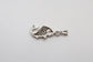 18k White Gold Diamond Fish Pendant, 4.7g