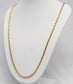 24k Chinese Gold Bar Link Necklace, 22.25 inches - 30.3g