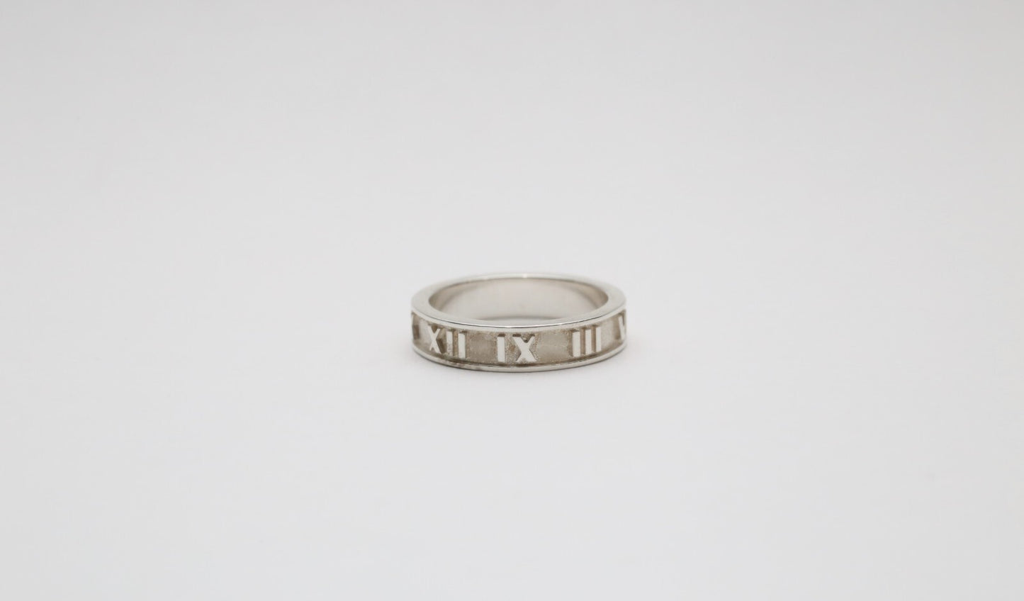 Tiffany & Co. Sterling Silver Narrow Atlas Ring, Size 4.75 - 2.9g