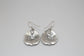 Stamas Sterling Silver Holly Leaf Earrings, 11.0g