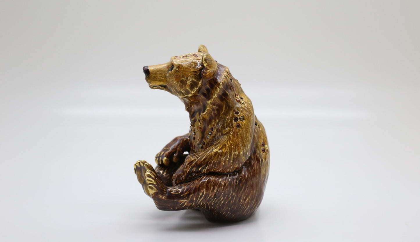 Jay Strongwater Highland Fling Collection "Bart" Bear Figurine