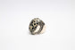 Sterling Silver Dalmatian Jasper Ring, Size 7.75 - 8.6g