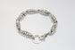 Sterling Silver Coil Link Bracelet, 9.75 inches - 69.6g