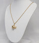 14k Yellow Gold Fish Pendant Necklace, 18 inches - 5.8g
