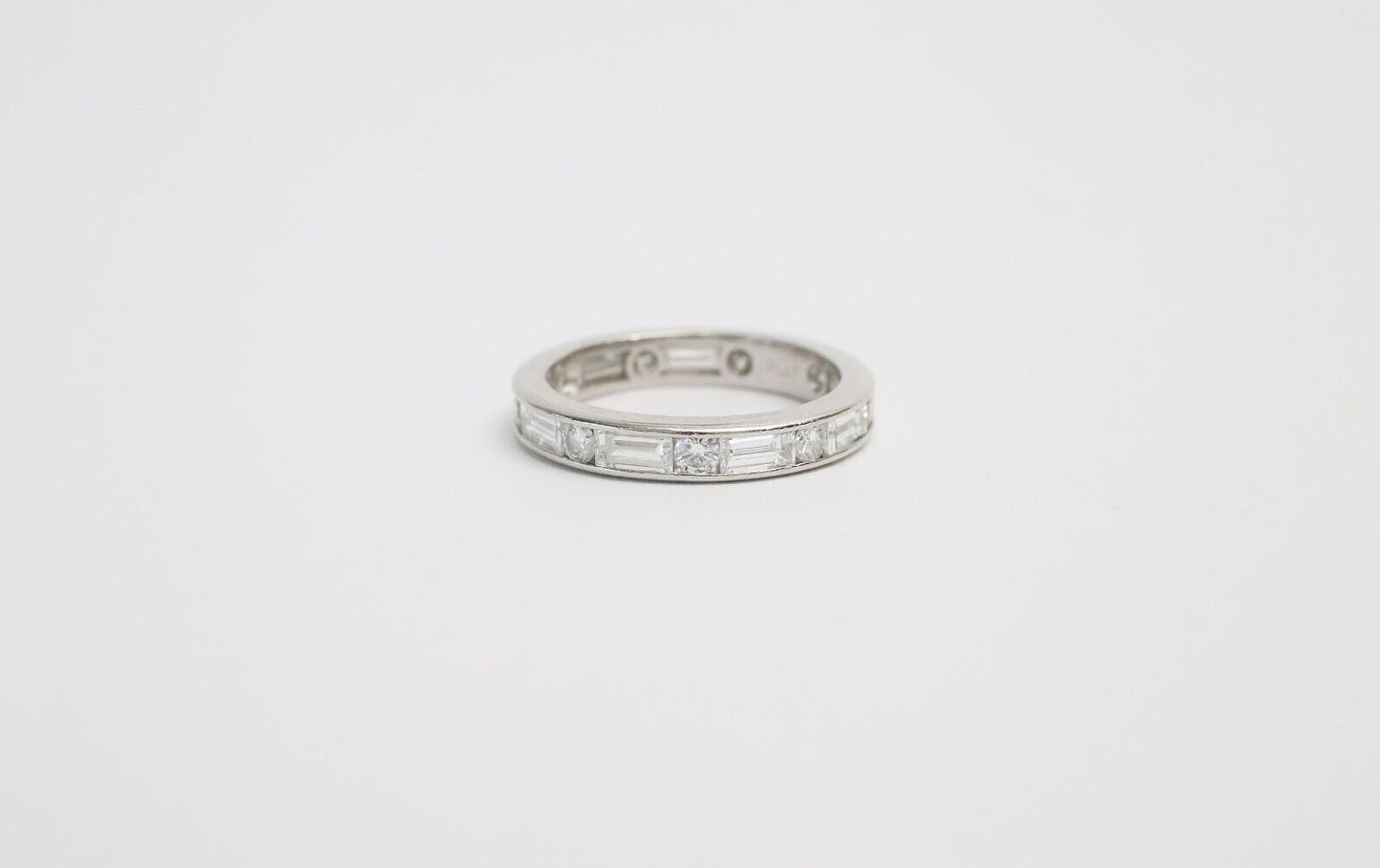 Platinum Diamond Band, Size 6.5 - 4.3g