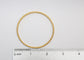 22k Yellow & White Gold Bangle, 7 inches - 10.7g