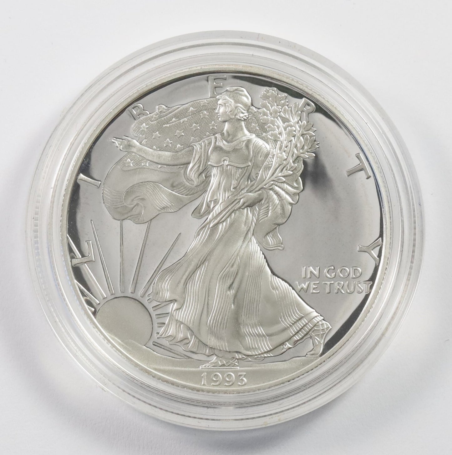 1993 P $1 US Silver Eagle Uncirculated Proof Coin