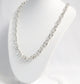 Judith Ripka Sterling Silver Oval Link Toggle Necklace, 18 inches - 52.7g