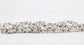 14k White Gold Unique Diamond Link Chain, 38.5 inches - 175.5g
