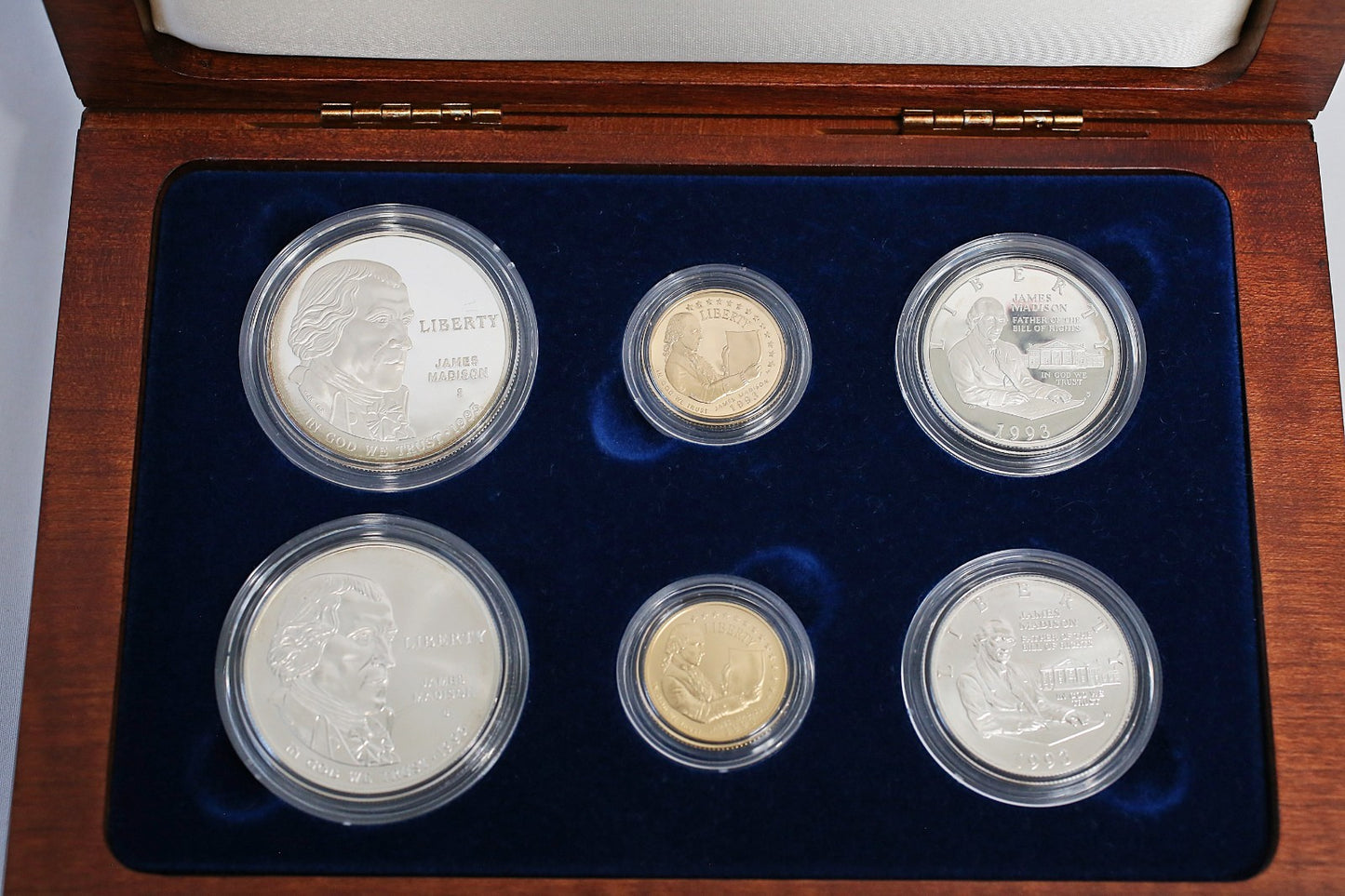 1993 Bill of Rights Commemorative Coins 6-Coin Set w/ Box & COA