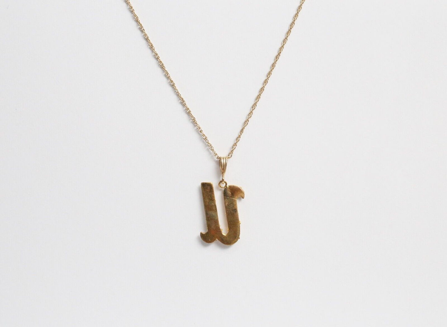 Alaskan Gold Nugget Style "U" Pendant, 1.6g