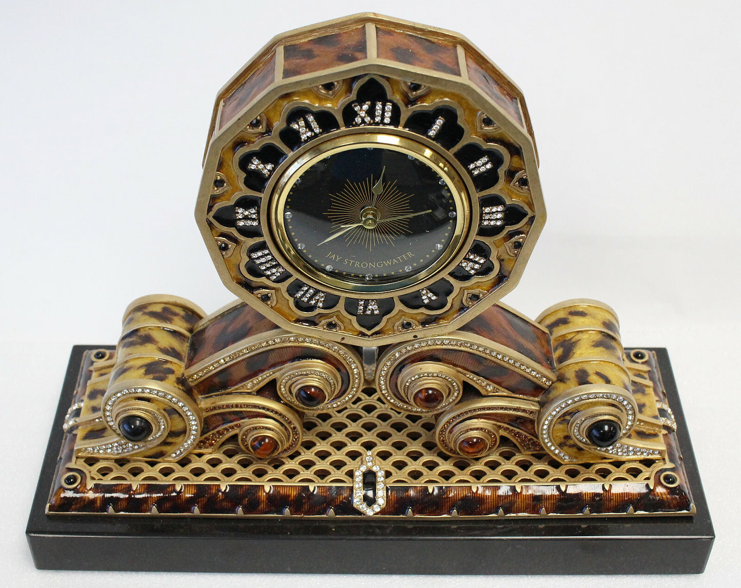 Jay Strongwater Limited Edition Ellsworth Mantle Clock