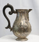Antique Floral Themed Silver Pitcher - 16.4oz