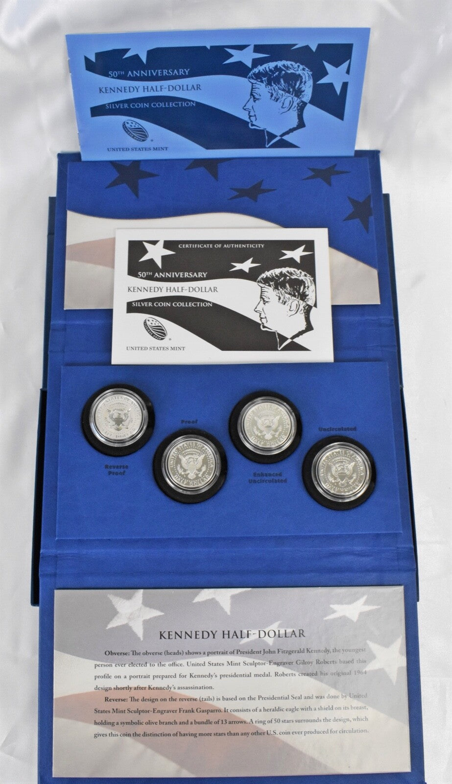 50th Anniversary Kennedy Half Dollar Sterling Silver Coin Collection