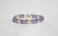 14k Yellow Gold Lavendar Jade Link Bracelet w/ Amethyst, 7.5 inches - 13.5g