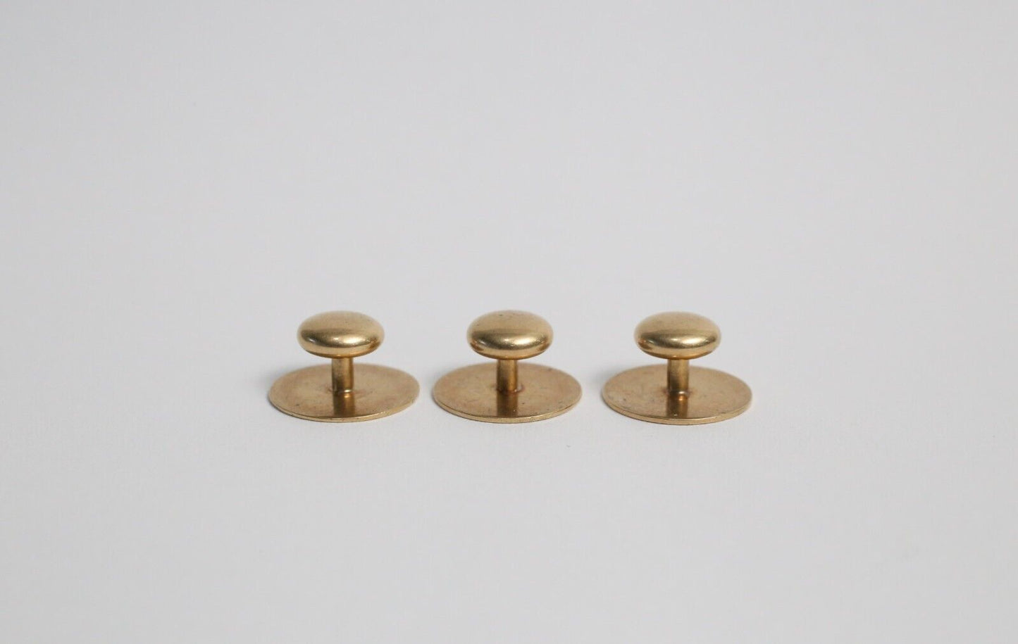 Vintage 14k Yellow Gold Shirt Studs Set of 3, 4.0g