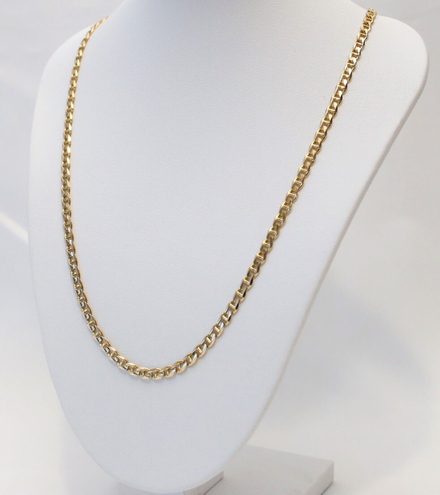 14k Yellow Gold Gucci/Mariner Link Chain, 19.5 inches - 12.5g