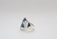 Sterling Silver Inlaid Multicolor Ring Size 7.25 - 16.3g