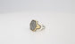 David Yurman Hex Collection Sterling Silver & 18k Yellow Gold Diamond Ring, Size 8 - 18.8g
