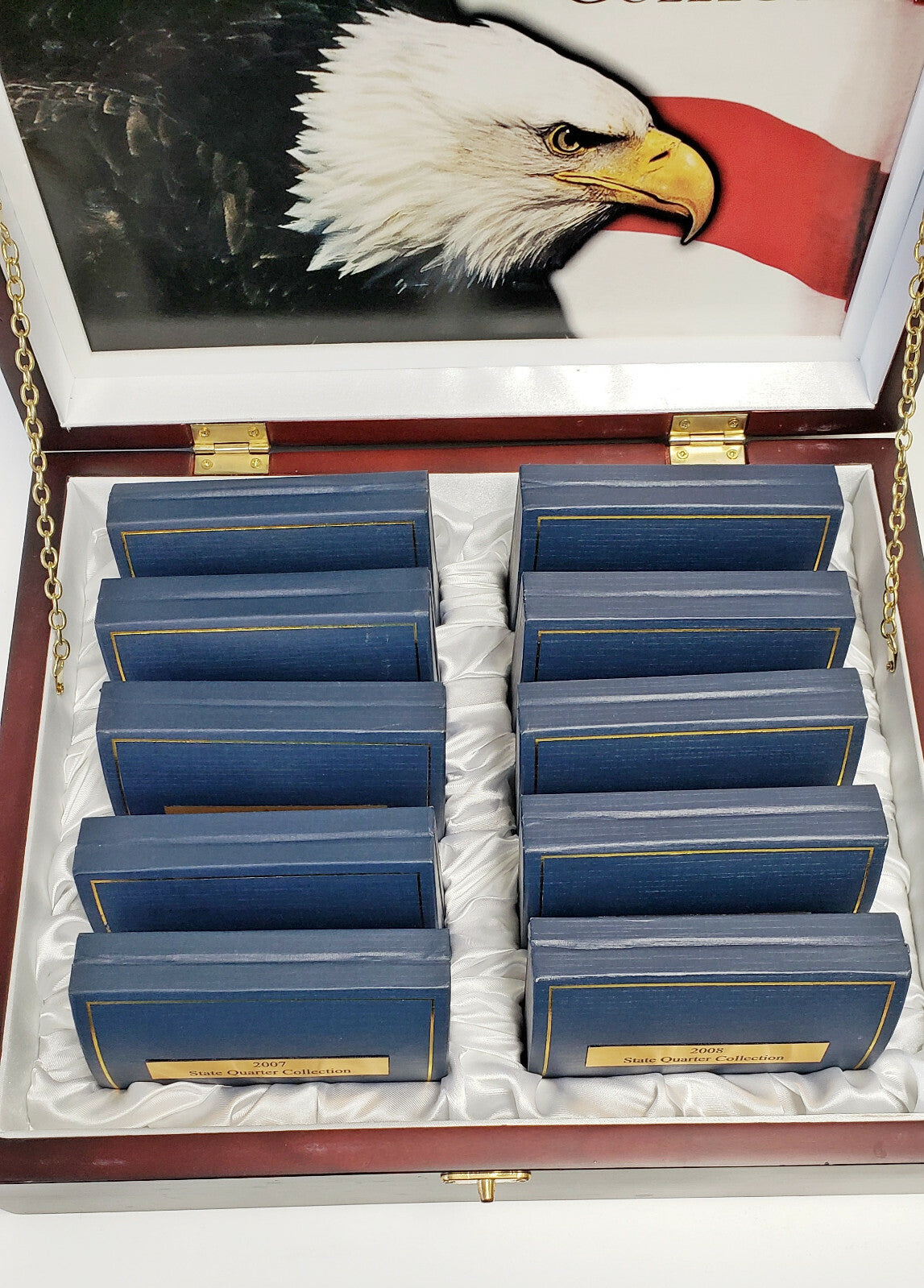 United States Of America 50 State UNC Quarter Collection & Case, Missing 3 Coins