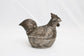 Vintage Sterling Silver Rooster Trinket Box, 119.5g