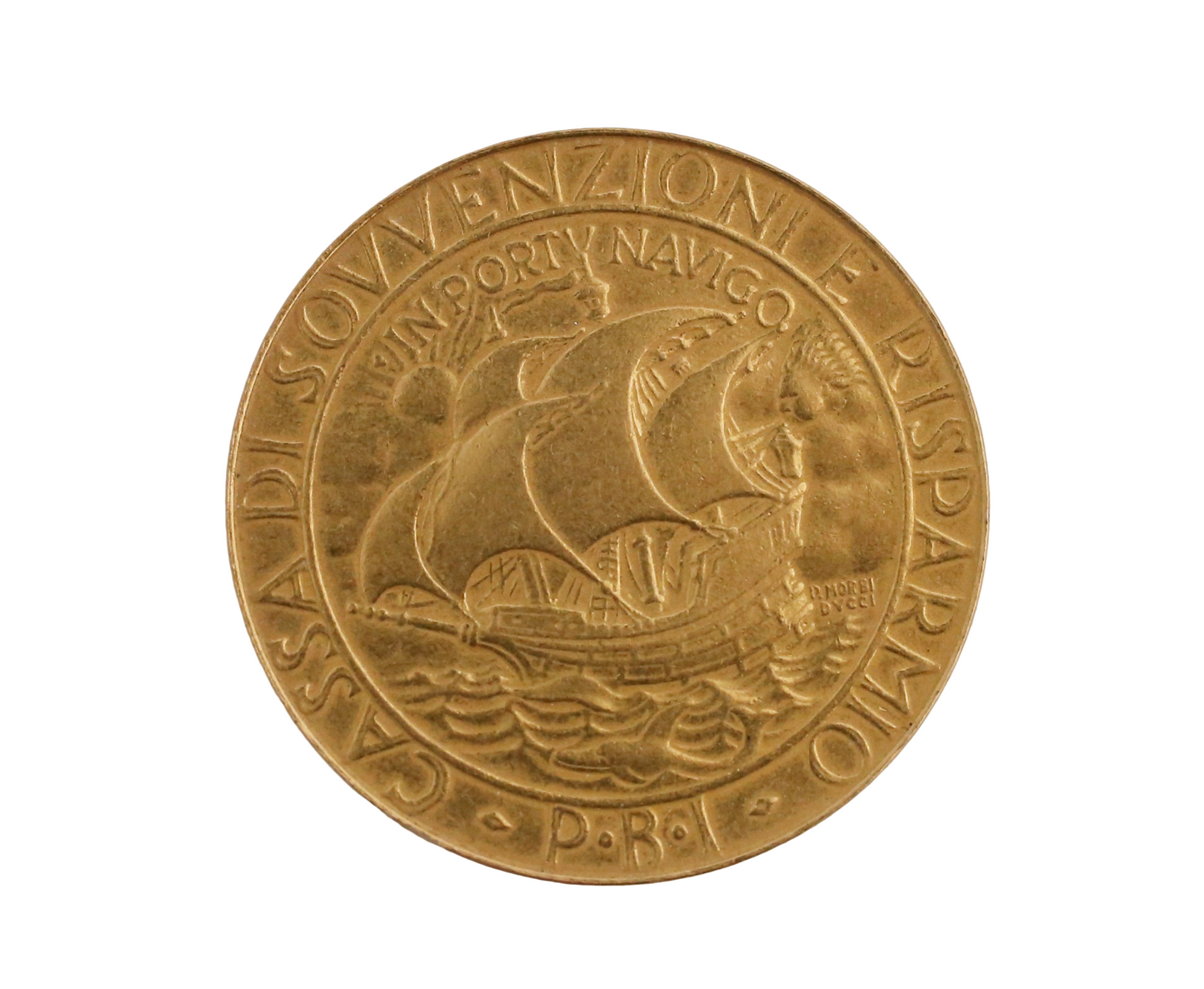 22k Italia Centenario In Portv Navigo Gold Coin - 20.0g