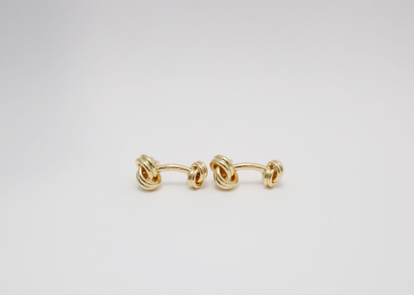 Tiffany & Co 18k Yellow Gold Classic Double Love Knot Cufflinks, 27.1g
