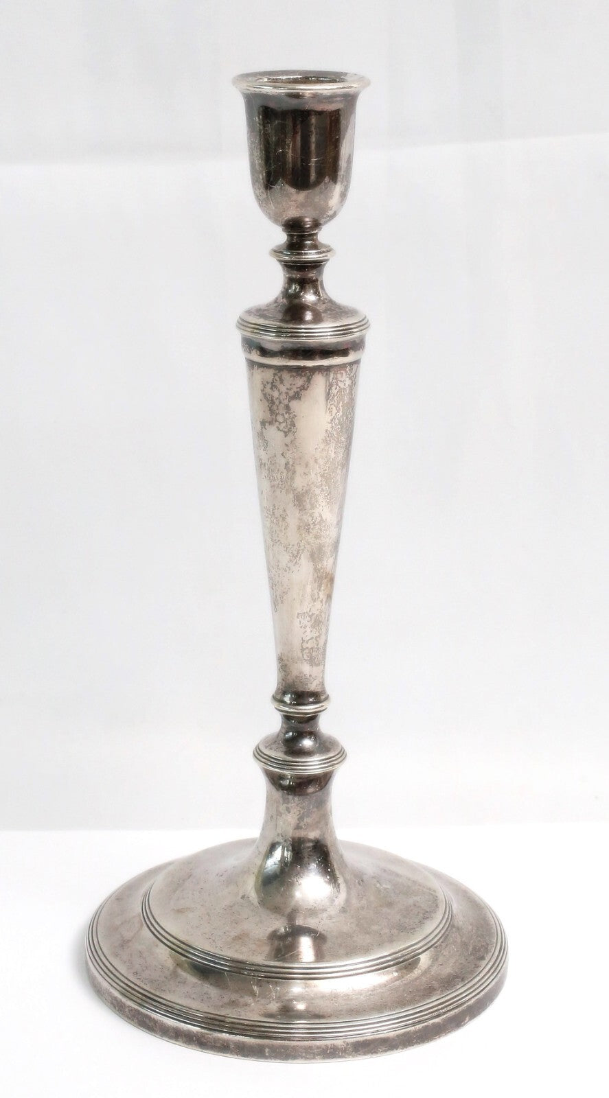 Antique Tiffany & Co Sterling Silver Victorian Candle Holder, 10.5 inches - 444g