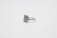 Victoria Townsend Sterling Silver Diamond Square Ring, Size 7.25 - 3.6g