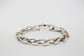 Sterling Silver Angled Link Bracelet, 9 inches - 63.4g