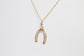 14k Yellow Gold Double Wishbone Charm, 2.1g