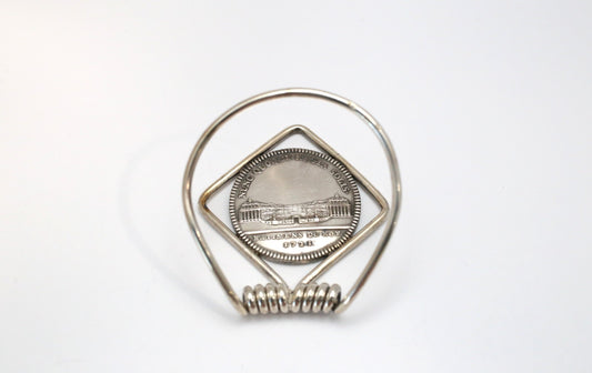 Vintage Sterling Silver Coin Money Clip, 24.2g