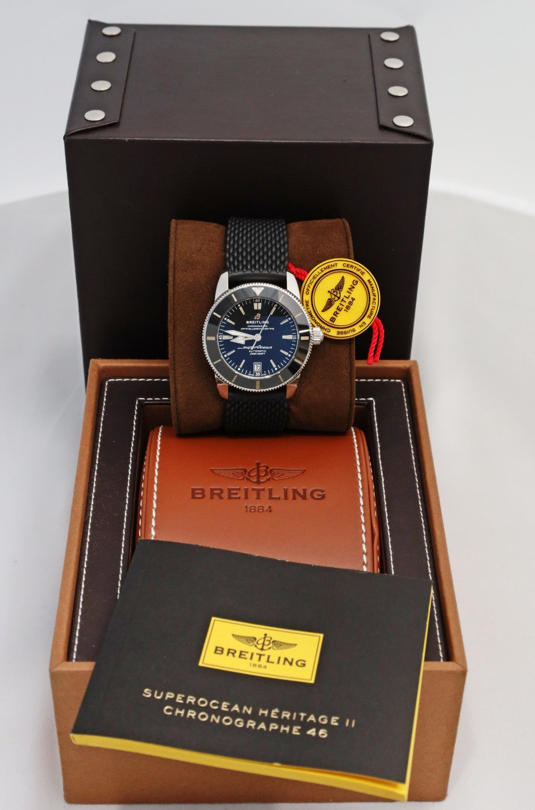 Breitling AB2010121B1S1 Superocean Heritage B2010 Automatic 42mm Black Rubber Watch