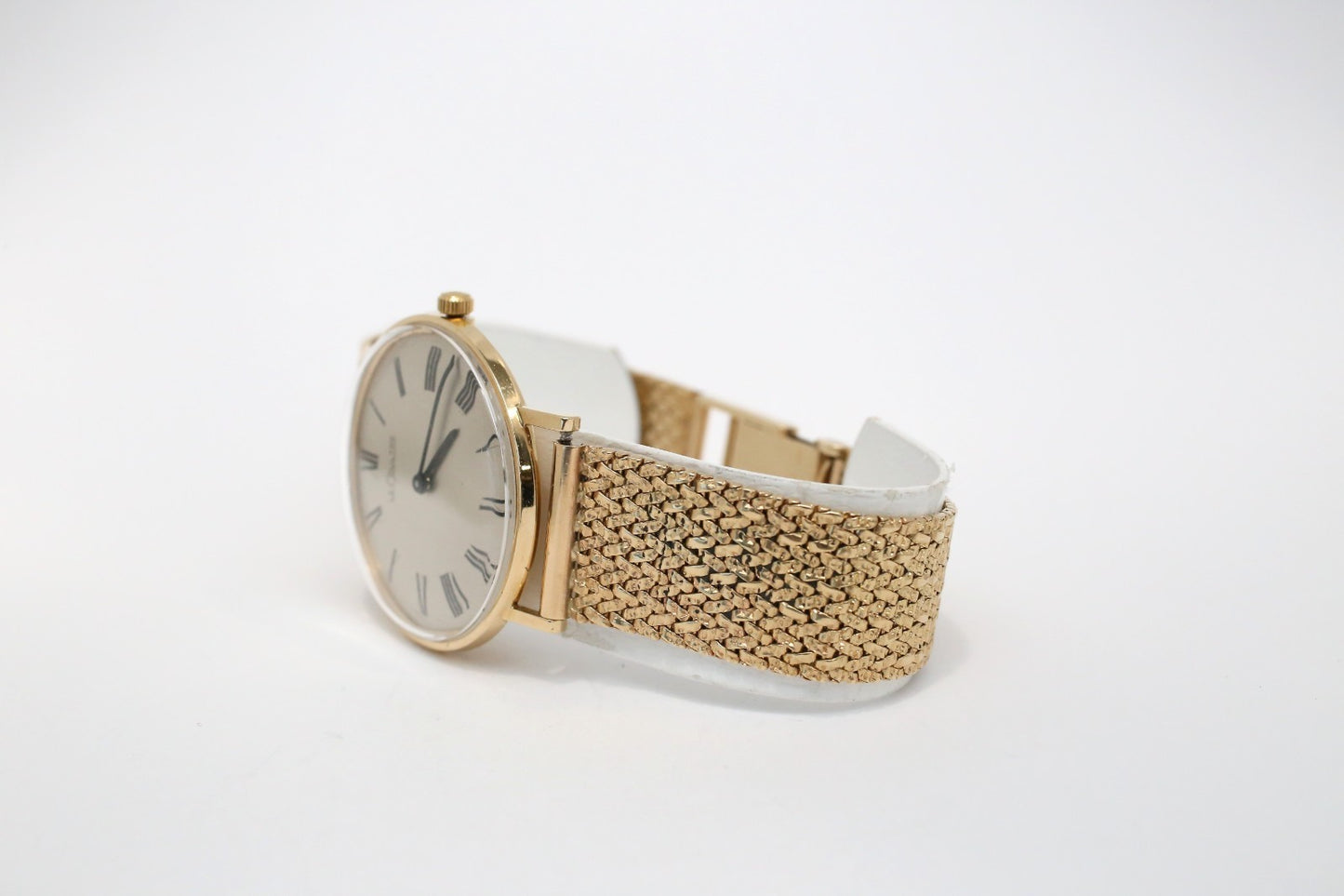 Vintage Le Coultre 33mm Dial 18k-14k Gold Watch, 48.0g