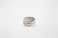Sterling Silver Multi-Band Crossover Ring, Size 7 - 9.5g