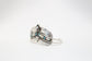 Sterling Silver Feather Cuff Bracelet, 6 inches - 20.6g