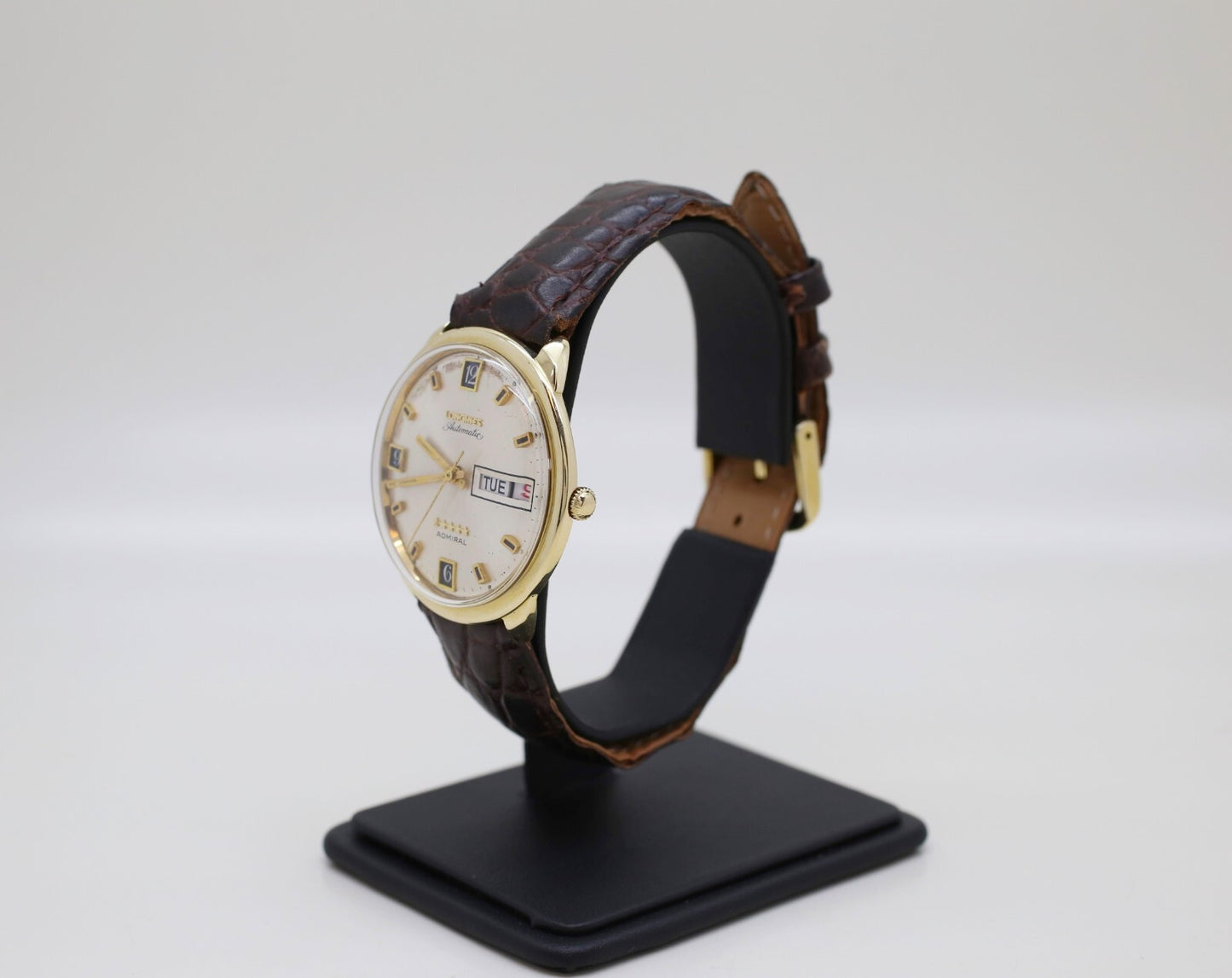 Vintage 1970's 14k Longines Admiral 5 Star Automatic Day/Date Watch Cal 503